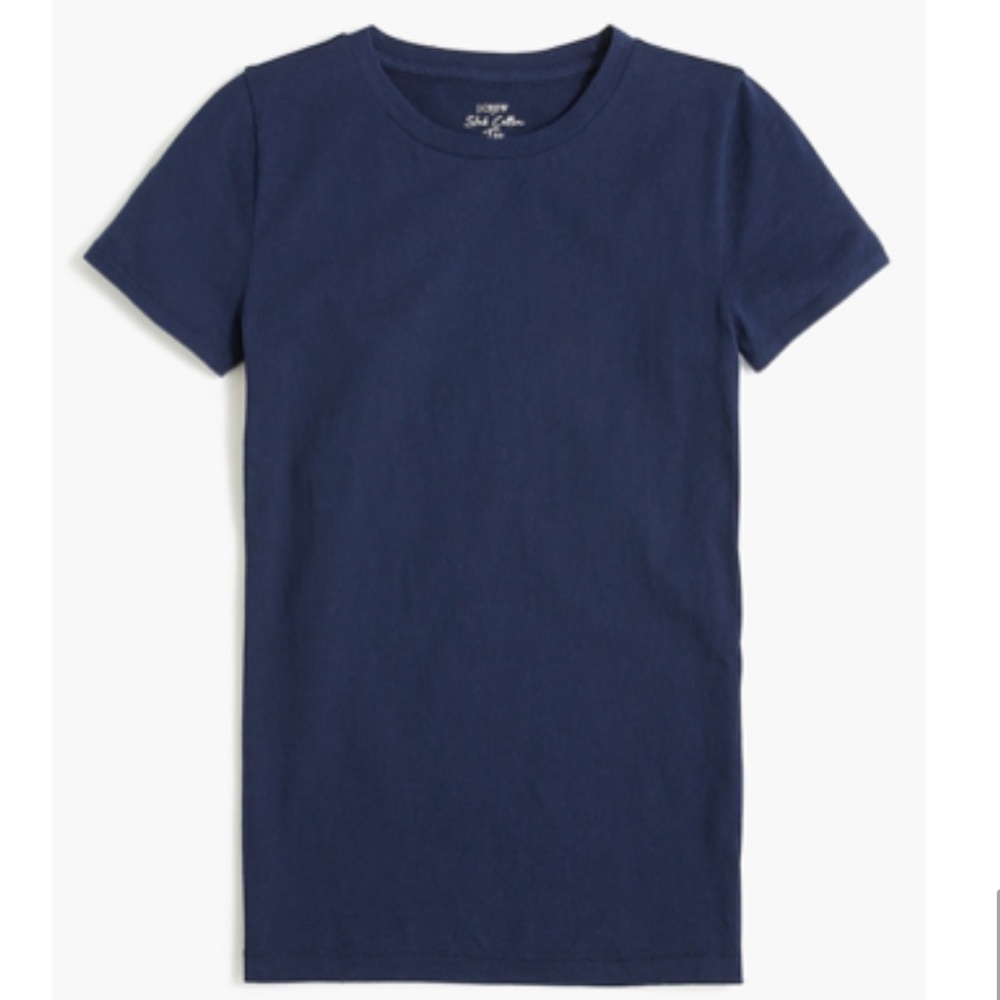 *NWT* Navy Blue Jcrew Vintage Slub Cotton Tee Size 2X